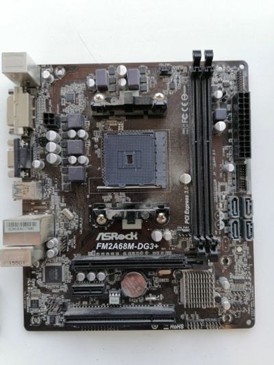 Лот: 15425978. Фото: 1. ASRock FM2A68M-DG3+ задняя планка... Комплекты запчастей