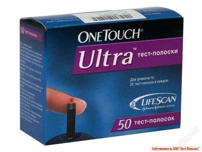 Лот: 1521647. Фото: 1. Тест полоски one touch ultra. Антисептики, защитные средства, медицинские маски