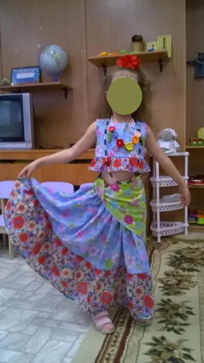 Лот: 8728725. Фото: 1. Костюм Цыганка (4-5 лет, 110-116... Детские карнавальные, праздничные костюмы