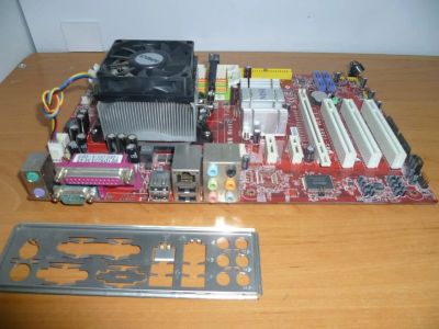Лот: 17112303. Фото: 1. Материнская плата MSI K9N6SGM-V... Материнские платы