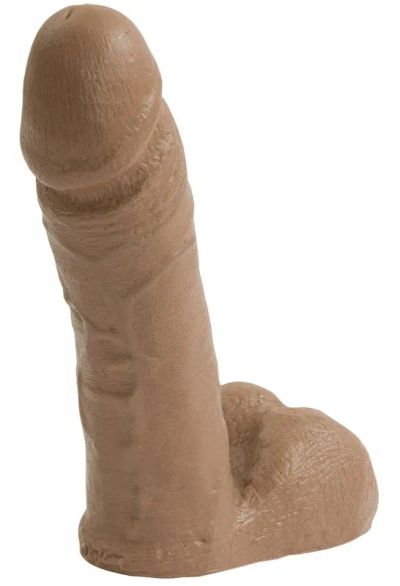 Лот: 22055495. Фото: 1. Фаллос-насадка Realistic Mulatto... Игрушки