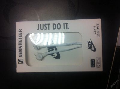 Лот: 5935428. Фото: 1. Наушники Sennheiser ZSY-9 Nike... Наушники, гарнитуры