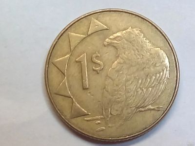 Лот: 18256951. Фото: 1. Монета Намибии 1 доллар. Африка