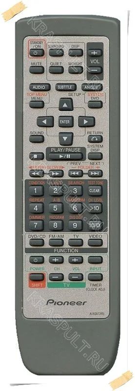 Лот: 15906047. Фото: 1. Пульт PIONEER AXD7315. Пульты ДУ