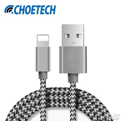 Лот: 8865450. Фото: 1. USB дата кабель Choetech Lightning... Дата-кабели, переходники