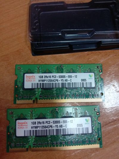 Лот: 18959135. Фото: 1. DDR-2 2*1GB Hynix. Оперативная память