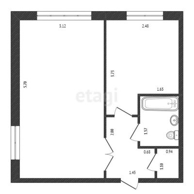 Лот: 21035262. Фото: 1. Продам 1-комн. кв. 31.3 кв.м... Квартиры, студии