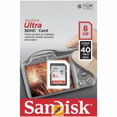 Лот: 10094930. Фото: 1. карта памяти sandisk sdhc 8 гб... USB-флеш карты