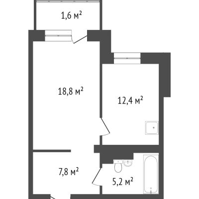 Лот: 21045501. Фото: 1. Продам 1-комн. кв. 31.1 кв.м... Квартиры, студии