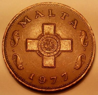 Лот: 4949542. Фото: 1. Мальта. 1 цент 1977 год. Европа