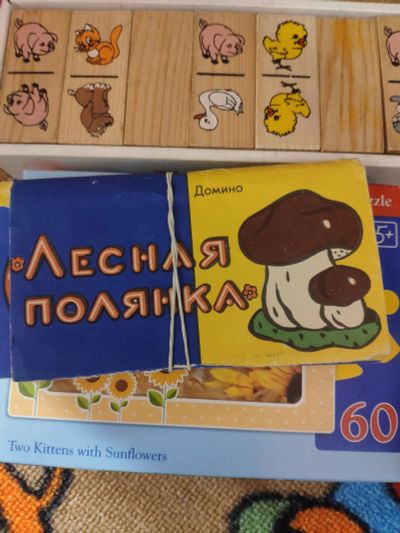 Лот: 15720747. Фото: 1. Домино детское. Детские настольные игры