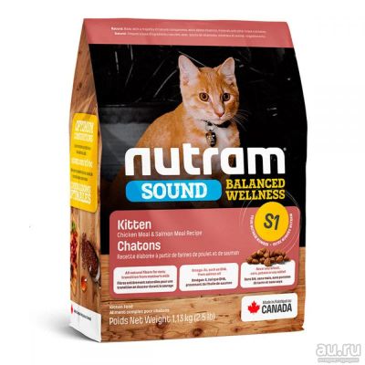 Лот: 18011296. Фото: 1. Nutram S1 Cat Kitten Food (Нутрам... Корма