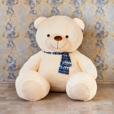 Лот: 11029904. Фото: 1. Мишка Барт персиковый 220см. Есть... Мягкие