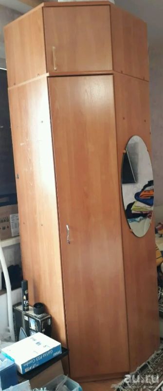 Лот: 9974574. Фото: 1. Угловой шкаф с антресолью, повторные... Шкафы, шкафы-купе