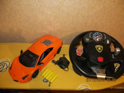 Лот: 4537805. Фото: 1. Lamborghini 1:14 с Рулем (звук... Автомоделизм