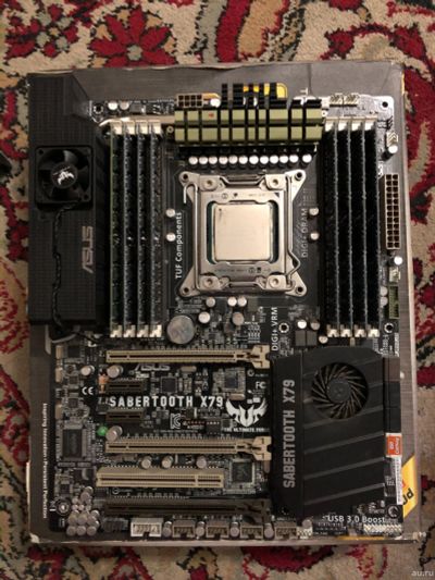 Лот: 15013809. Фото: 1. Asus Sabertooth x79 + Xeon E5-2660v2... Комплекты запчастей