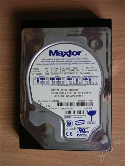 Лот: 1989306. Фото: 1. Maxtor 541DX 20GB. Жёсткие диски (HDD)
