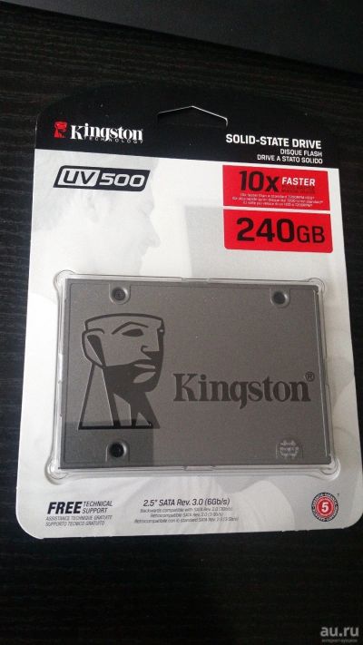 Лот: 13714836. Фото: 1. 240 ГБ SSD-накопитель Kingston... SSD-накопители