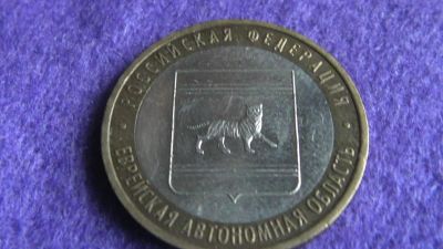 Лот: 15029503. Фото: 1. 10 руб. Еврейская АО. ммд. Россия после 1991 года