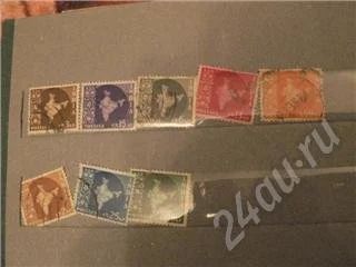 Лот: 189708. Фото: 1. Марки Индия 8шт. Марки