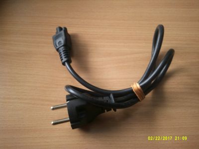 Лот: 12597982. Фото: 1. Шнур сетевой 3 pin, евровилка. Шнуры, кабели, разъёмы