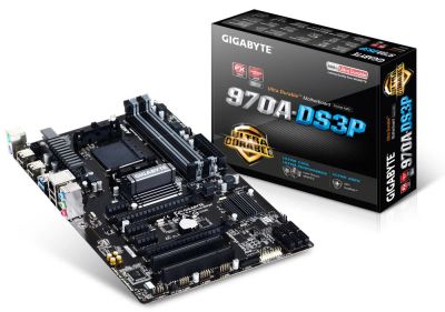 Лот: 11251302. Фото: 1. Игровая материнка Gigabyte GA-970A-DS3P... Материнские платы