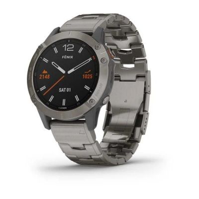 Лот: 15892912. Фото: 1. Fenix 6 Sapphire титановый с титановым... Смарт-часы, фитнес-браслеты, аксессуары