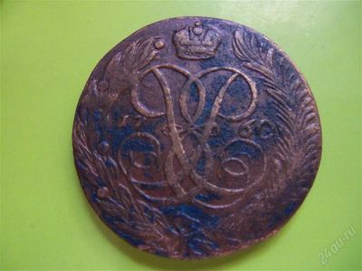 Лот: 2767857. Фото: 1. 5 копеек 1760 г. Россия до 1917 года