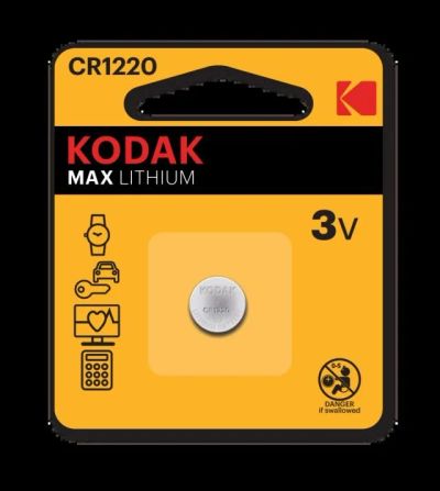 Лот: 14406978. Фото: 1. Батарейка Kodak CR1220 BL-1. Другое (аксессуары)