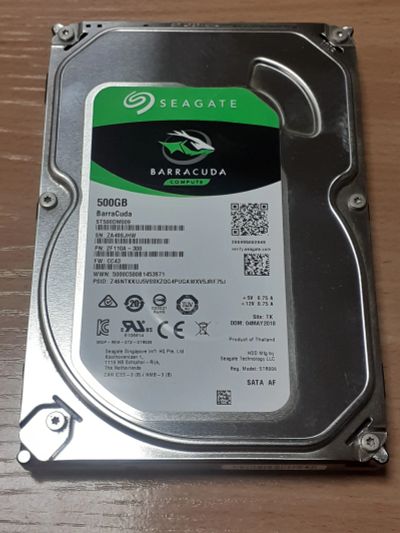 Лот: 21101763. Фото: 1. HDD 500gb SATA, жесткий диск для... Жёсткие диски