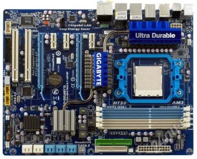 Лот: 317916. Фото: 1. Материнка Gigabyte MA790FXT-UD5P. Материнские платы