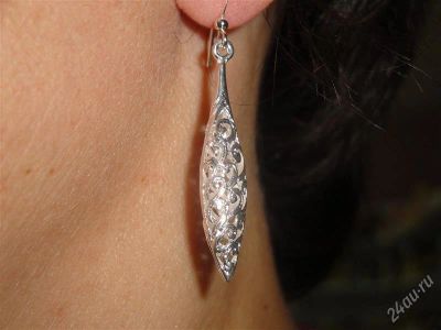 Лот: 1548802. Фото: 1. Серьги ручной сборки " Ажурная... Серьги, каффы