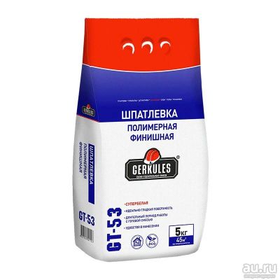 Лот: 17519926. Фото: 1. Шпаклевка финишная Геркулес GT-53... Смеси, шпатлевки, цемент