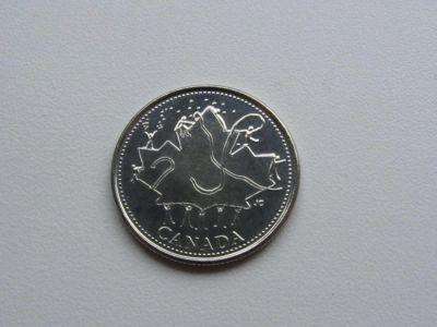Лот: 4400293. Фото: 1. Канада 25 центов 2002 Canada Day... Америка