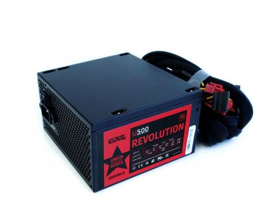 Лот: 12525543. Фото: 1. Блок питания 500W ATX e2e4 Revolution... Корпуса, блоки питания