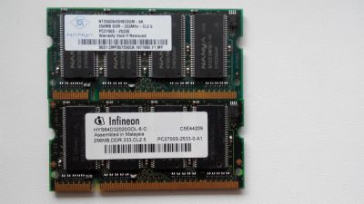 Лот: 4613932. Фото: 1. Nanya+Infinion 256MB PC2700S 333mhz... Оперативная память
