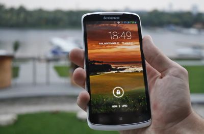 Лот: 4321560. Фото: 1. Lenovo S920 4Gb Blue/White. Новый... Смартфоны