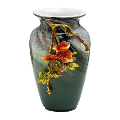 Лот: 24983066. Фото: 1. Ваза Garda Decor с цветком 22x20x31см. Вазы
