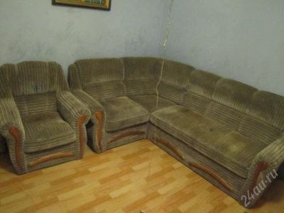 Лот: 2671466. Фото: 1. диван с креслом. Кресла, пуфы