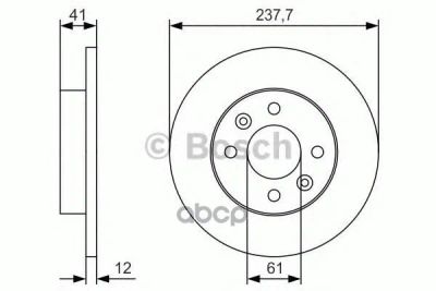 Лот: 14082090. Фото: 1. Диск тормозной Bosch арт. 0986479S45. Другое (автозапчасти)