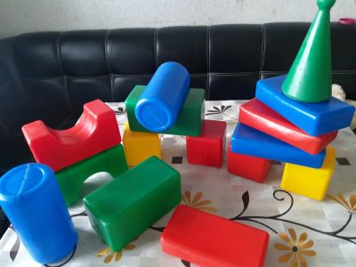 Лот: 14843127. Фото: 1. Набор больших кубиков. Развивающие