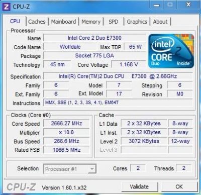 Лот: 3298453. Фото: 1. процессор intel core 2 duo e7300. Процессоры