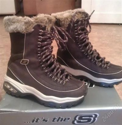 Лот: 2941188. Фото: 1. Ботинки зимние Skechers, б/у. Ботинки, полуботинки