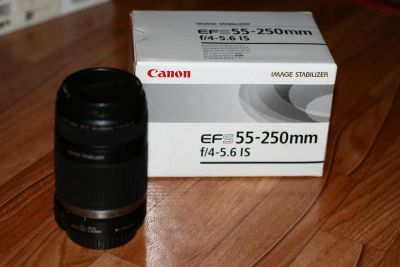 Лот: 3902554. Фото: 1. Объектив Canon EF-S 55-250 F/4... Объективы