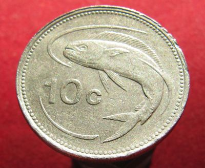 Лот: 18842404. Фото: 1. Мальта 10 центов, 1986 г. Остальные страны