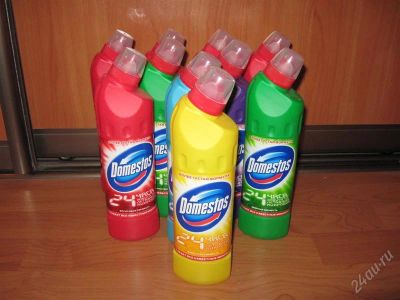 Лот: 877926. Фото: 1. Domestos густой 10 бутылок одним... Бытовая химия