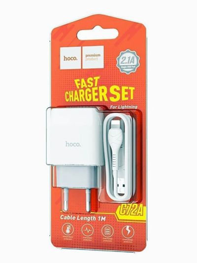 Лот: 22149708. Фото: 1. СЗУ HOCO C72A single USB port... Зарядные устройства, блоки питания, адаптеры сетевые для смартфонов