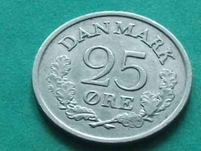 Лот: 10780361. Фото: 1. Монета 25 эри оре ере Дания 1961... Европа