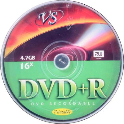 Лот: 24393276. Фото: 1. Диск VS DVD+R 4.7Gb 16x 17711. CD, DVD, BluRay