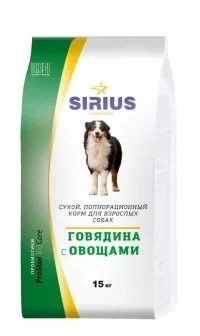 Лот: 12520781. Фото: 1. Сухой корм Sirius (Сириус) "Говядина... Корма